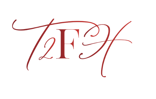 A red and black logo for the tfe